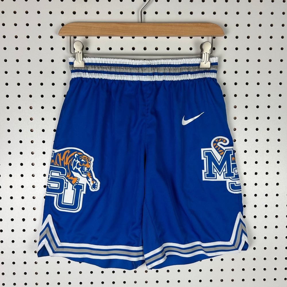 Memphis State MSU Tigers Nike Game Shorts 30 Small Basketball Throwback Penny